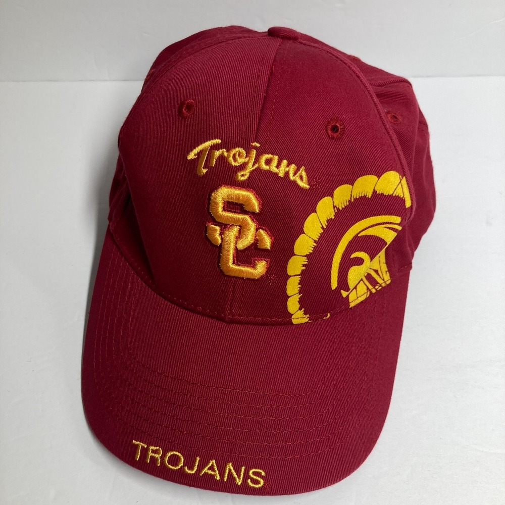 USC University Southern California Trojans Cap Hat Adult Burgundy Adjustable